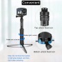 Ruigpro One-Piece Handheld Tripod Selfod Selfie Stick DJI OSMO ACTION用の望遠鏡モノポッドマウント、GOPRO HERO10 BLACK /9 BLACK /HERO8 BLACK /7/6/5 SESSION /4 SESSION /4/3 /3 /2 /1、Xiaoyiおよびその他のアクションカメラ（黒）