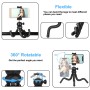 Puluz Mini Tocopus Flexible Tripod Holder with Ball Head＆Phone Clamp + Tripod Mount Adapter＆Long Screw for SLR Cameras、GoPro、携帯電話、サイズ：25cmx4.5cm