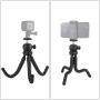 Puluz迷你章鱼柔性三脚架支架，带球头，用于SLR摄像头，GoPro，手机，大小：25cmx4.5cm
