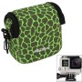 Neopine GN-5 leopárd textúra vízálló ház neoprén belső védő táska kamera tasak a GoPro Hero5 /4/3+ /3/2/1 (zöld)