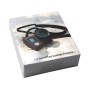 GoPro Hero4 litchiテクスチャのために、スリング付き本物の革の保護ケース（茶色）