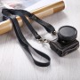 Puluz para GoPro Hero7 Negro /6/5 Litchi Textura Case de carcasa de cuero genuino con set de llave y correa para el cuello y lente UV de 52 mm (negro)