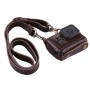 Puluz for GoPro Hero7 Black /6/5 Litchi Texture Текстура подлинный кожаный корпус с установленным ключом и шейным ремнем и 52 -мм ульмром (коричневый) (коричневый)