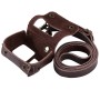 PULUZ for GoPro HERO7 Black /6 /5 Litchi Texture Genuine Leather Housing Case with Set Key Hole & Neck Strap & 52mm UV Lens(Brown)
