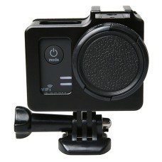 უნივერსალური ალუმინის შენადნობის დამცავი შემთხვევა 40.5 მმ ლინზების დიამეტრით და ლინზების დამცავი ქუდით SJCAM SJ5000 & SJ5000X & SJ5000 WiFi Sport Action Camera (შავი)