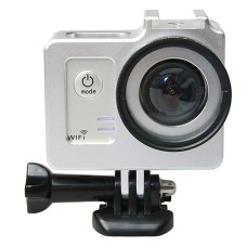 Custodia protettiva in lega di alluminio universale con tappo di protezione di lenti e lenti da 40,5 mm per SJCAM SJ5000 e SJ5000X e SJ5000 WiFi Sport Action Camera (Silver)
