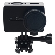 Für Xiaomi Xiaoyi Yi II Sport Action Camera Aluminiumlegierung Schutzhülle mit Objektivschutzkappe (schwarz)