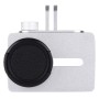 Pro Xiaomi Xiaoyi Yi II Sport Action Camera Camera Aluminium Alloy Houses Ochranný pouzdro s ochranným uzávěrem čočky (stříbro)