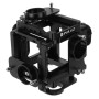 PULUZ 6 in 1 CNC Aluminum Alloy Housing Shell Protective Cage with Screw for GoPro HERO4 /3+(Black)