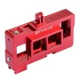 Puluz 2 i 1 Housing Shell CNC Aluminiumlegering Skyddsbur med linsram för GoPro Hero4 /3+(röd)