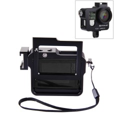 Puluz壳体外壳CNC铝合金保护笼带保险框架和紫外线镜头和镜头盖GoPro Hero4（黑色）