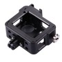 PULUZ SHOLL CNC CNC Hliníková slitina Ochranná klece s pojišťovacím rámem a UV objektivem a čočkou pro GoPro Hero4 (černá)