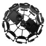 Puluz 12 в 1 CNC Aluminium Alloy Cound Shell Защитна клетка с винт за GoPro Hero4 /3+(черно)