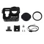 PULUZ Housing Shell CNC Aluminum Alloy Protective Cage with 37mm UV Lens Filter & Lens Cap for GoPro HERO4(Black)