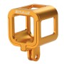 Puluz Deating Shell CNC סגסוגת אלומיניום כלוב מגן עם מסגרת ביטוח עבור GoPro Hero5 מושב /Hero4 מושב /מפגש גיבור (זהב)