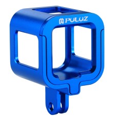 Puluz Deating Shell CNC סגסוגת אלומיניום כלוב מגן עם מסגרת ביטוח עבור GoPro Hero5 מושב /Hero4 מושב /מפגש גיבור (כחול)
