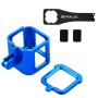 Puluz Housing Shell CNC alumínium ötvözet védő ketrec biztosítási kerettel a GoPro Hero5 /Hero4 ülés /Hero Session (kék)