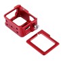 PULUZ Housing Shell CNC Aluminum Alloy Protective Cage with Insurance Frame & 52mm UV Lens for GoPro HERO(2018) /7 Black /6 /5(Red)