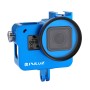 Puluz壳外壳CNC铝合金保护笼，带有52mm UV镜头，用于GoPro Hero（2018） /7黑色 /6/5（蓝色）