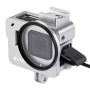 Puluz壳外壳CNC铝合金保护笼，带有52mm UV镜头，用于GoPro Hero（2018） /7黑色 /6/5（银）