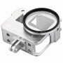 Puluz Cojinete CNC CNC Aluminio Aley Cage con lente UV de 52 mm para GoPro Hero (2018) /7 Negro /6/5 (plata)