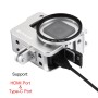 PULUZ Housing Shell CNC Aluminum Alloy Protective Cage with 52mm UV Lens for GoPro HERO(2018) /7 Black /6 /5(Silver)