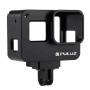[US Warehouse] PULUZ Housing Shell CNC Aluminum Alloy Protective Cage with Insurance Frame  for GoPro HERO(2018) /7 Black /6 /5(Black)