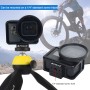 PULUZ Housing Shell CNC Aluminum Alloy Protective Cage with Insurance Frame & 52mm UV Lens for GoPro HERO7 Black /6 /5(Black)
