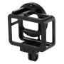 Puluz Housing Shell CNC Aluminum Aluminium Alloy Protective Cage with Insurance Frame＆52mm UV Lens for GoPro Hero7ブラック /6/5（黒）