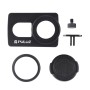 PULUZ Housing Shell CNC Aluminum Alloy Protective Cage with 37mm UV Lens for Xiaomi Xiaoyi II 4K Action Camera (Black)