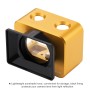 Puluz für Sony Rx0 Aluminiumlegierung Schutzkäfig + 37 mm UV -Filterobjektiv + Objektiv Sonnenschutz mit Schrauben und Schraubendrehern (Gold)