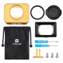 PULUZ for Sony RX0 Aluminum Alloy Protective Cage + 37mm UV Filter Lens + Lens Sunshade with Screws and Screwdrivers(Gold)