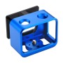PULUZ per gabbia protettiva in lega di alluminio Sony RX0 + lente filtro UV 37 mm + parametro di sole con viti e cacciaviti (blu)