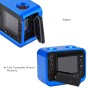 Puluz для Sony RX0 алюмінієвого сплаву Захисна клітка + 37 мм ультрафіолетового фільтра -об'єктива + об'єктив Sunshade з гвинтами та викрутками (синій)