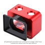 PULUZ per gabbia protettiva in lega di alluminio Sony RX0 + lente filtro UV 37 mm + parametro di sole con viti e cacciaviti (rosso)