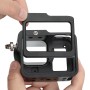 Puluz Housing Shell CNC Aluminio Aley Cage con marco de seguro y lente UV de 52 mm para GoPro Hero8 Negro (negro)