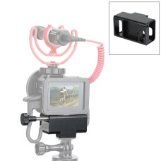 Микрофон PULUZ Microphent Adapter CNC Алюминиевый сплав Защитный корпус для GoPro Hero8 Black /7/6/5 (черный)