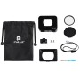 PULUZ Aluminum Alloy Protective Cage + 37mm UV Filter Lens + Lens Sunshade with Screws and Screwdrivers for Sony RX0 / RX0 II(Black)