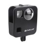 Puluz för GoPro Fusion Housing Shell CNC Aluminium Alloy Protective Cage med Basic Mount & Lens Caps (Black)