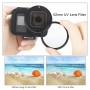 PULUZ for GoPro HERO8 Black Housing Shell CNC Aluminum Alloy Protective Cage with Insurance Frame & 52mm UV Lens (Black)