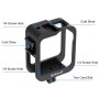 PULUZ Aluminum Alloy Protective Cage Frame with Cold Shoe for GoPro Max (Black)