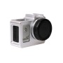 SG169 SJCAM SJ4000＆SJ4000＆SJ4000+ WIFI＆SJ6000＆SJ7000スポーツアクションカメラ（シルバー）の40.5mm UVフィルターとレンズ保護キャップ付きのユニバーサルアルミニウム保護ケース