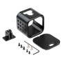 Housing Shell CNC Aluminum Alloy Protective Cage with Insurance Back Cover for GoPro HERO5 Session /HERO4 Session /HERO Session(Black)