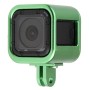 საბინაო ჭურვი CNC ალუმინის შენადნობის დამცავი გალიაში დაზღვევის უკანა საფარით GoPro Hero5 სესიისთვის /Hero4 სესია /გმირი სესიისთვის (მწვანე)