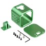 Housing Shell CNC Aluminum Alloy Protective Cage with Insurance Back Cover for GoPro HERO5 Session /HERO4 Session /HERO Session(Green)