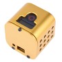 Housing Shell CNC Aluminum Alloy Protective Cage with Insurance Back Cover for GoPro HERO5 Session /HERO4 Session /HERO Session(Gold)
