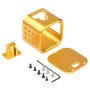 Házhéj CNC alumínium ötvözet védő ketrec biztosítási hátlap a GoPro Hero5 Session /Hero4 ülés /Hero Session (arany)