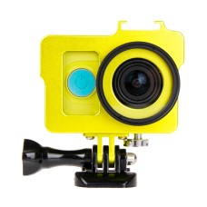 Ház héjfém védő ketrec alapvető tartóval + csavar + UV lencse szűrő a Xiaoyi Sport kamerához (arany)