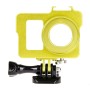 Xiaoyiスポーツカメラ用の基本マウント +ネジ + UVレンズフィルターを備えたハウジングシェルメタル保護ケージ（ゴールド）