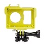 Habilage cage de protection en métal avec un montage de base + vis + filtre d'objectif UV pour la caméra sportive Xiaoyi (or)